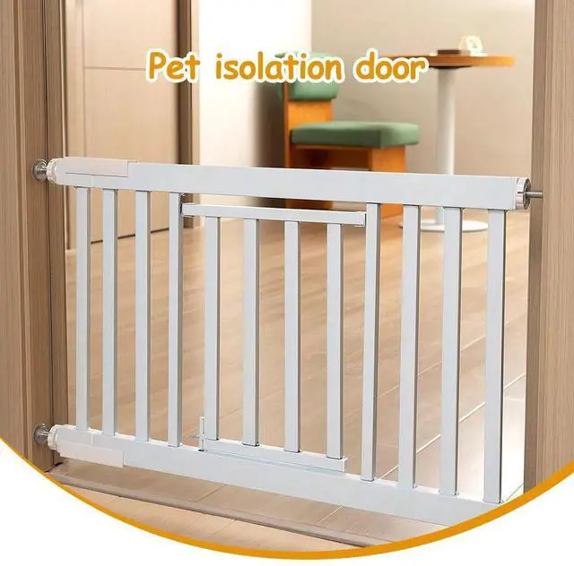 Alt view image 5 of 7 - Pet Safety Gate Retractable Small Dog Baby Door Stair Fence Guard Indoor Barrier