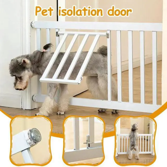 Alt view image 3 of 7 - Pet Safety Gate Retractable Small Dog Baby Door Stair Fence Guard Indoor Barrier