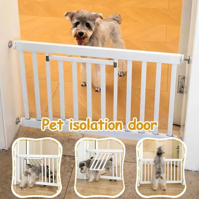 Main image of Pet Safety Gate Retractable Small Dog Baby Door Stair Fence Guard Indoor Barrier
