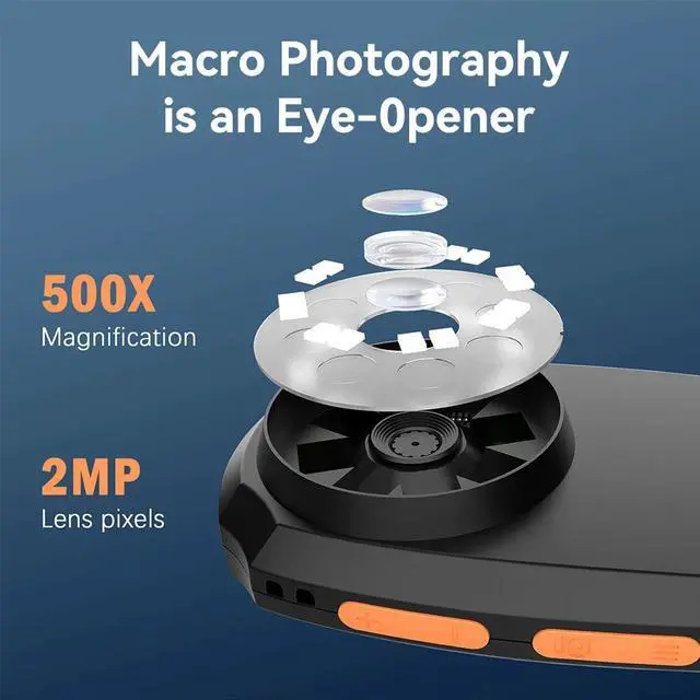 Alt view image 5 of 7 - 2-inch IPS Color Screen Handheld Digital Microscope 200w Pixel 500X Magnifier