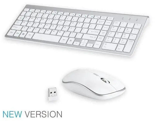 Main image of 2.4G Wireless Keyboard Mouse Bundles For Apple iMac And PC Laptop Full Size Slim
