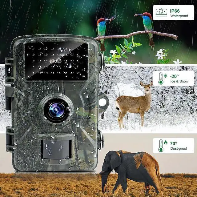 Alt view image 4 of 7 - 1080P HD Hunting Trail Camera Wildlife Waterproof Game Cam Night Vision Motior