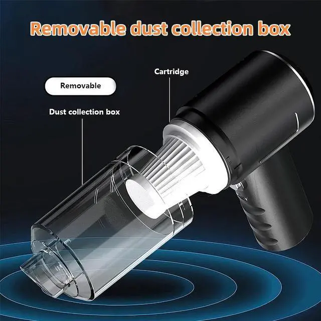 Alt view image 2 of 7 - Handheld Car Vacuum Cordless 9000PA, 2 in 1 Handheld Vacuum Cleaner Air Duster