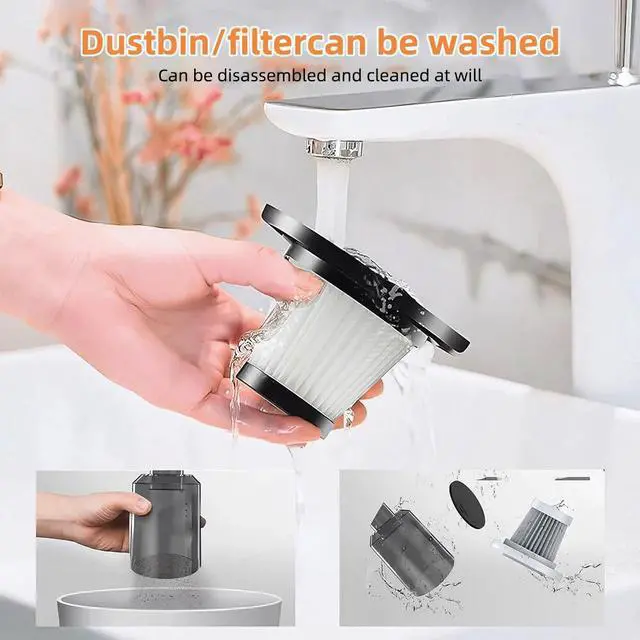 Alt view image 4 of 7 - Handheld Car Vacuum Cordless 9000PA, 2 in 1 Handheld Vacuum Cleaner Air Duster