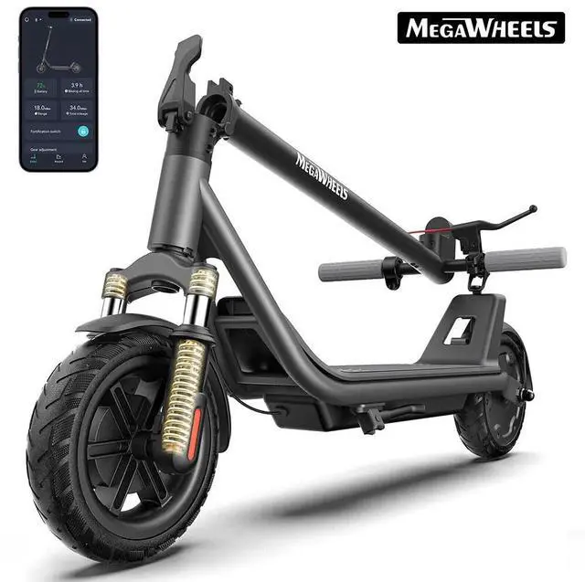 Alt view image 2 of 7 - 2025 ADULTS ELECTRIC SCOOTER FOLDABLE SCOOTER WITH APP &DOUBLE SHOCK ABSORPTION