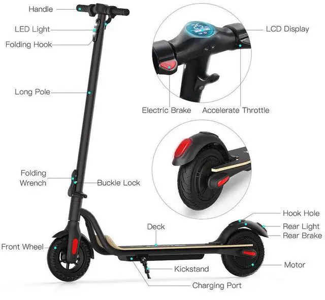 Alt view image 4 of 7 - ADULT ELECTRIC SCOOTER LONG RANGE FOLDING 25 KM/H E-SCOOTER 2025 URBAN COMMUTER