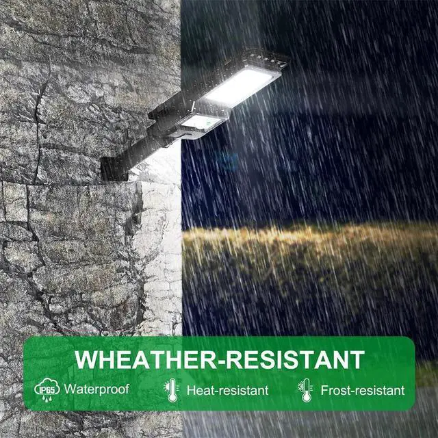 Alt view image 7 of 7 - Commercial Solar Street Flood Light LED Lamp Outdoor Area Dusk To Dawn Wall Lamp