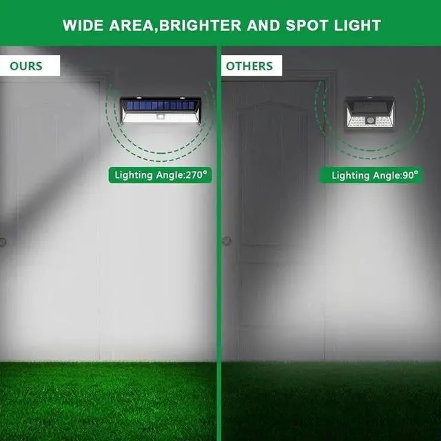 Alt view image 3 of 7 - 118LED Solar Lights PIR Motion Sensor Wall Lamps Outdoor Light Garden Waterproof