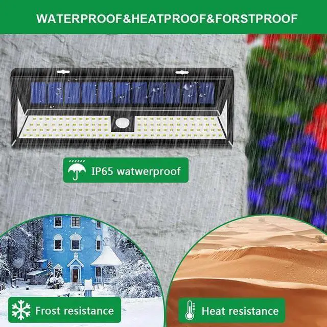 Alt view image 4 of 7 - 118LED Solar Lights PIR Motion Sensor Wall Lamps Outdoor Light Garden Waterproof