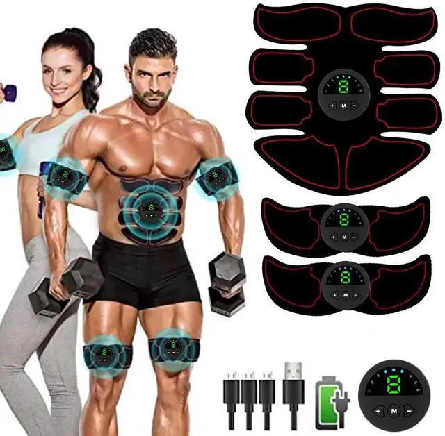 Alt view image 2 of 7 - Rechargeable Abdominal Muscle Stimulator Trainer Abs Fitness Excersize Gear USA