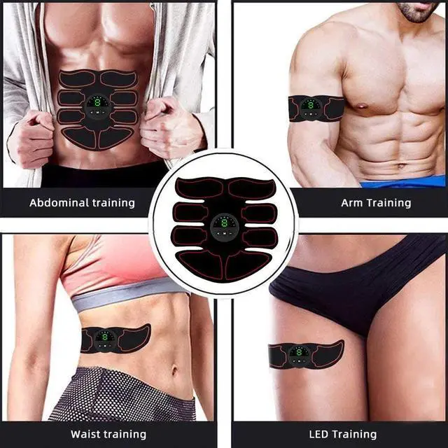 Alt view image 6 of 7 - Rechargeable Abdominal Muscle Stimulator Trainer Abs Fitness Excersize Gear USA