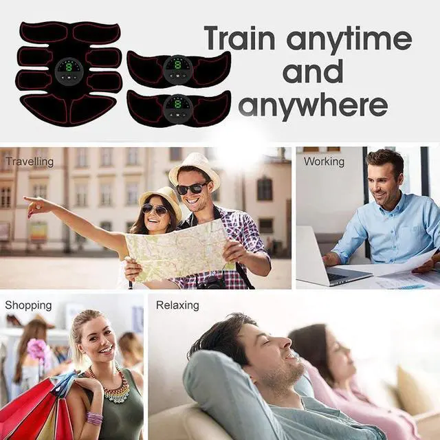 Alt view image 7 of 7 - Rechargeable Abdominal Muscle Stimulator Trainer Abs Fitness Excersize Gear USA