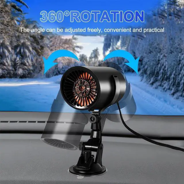 Alt view image 6 of 7 - 150W Portable Electric Car Heater 12V Heating Fan Defogger Defroster Demister US