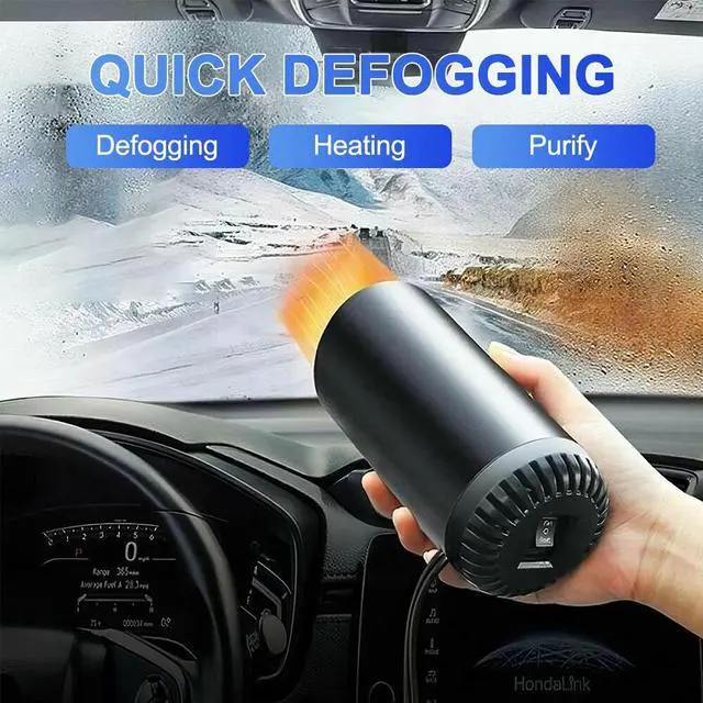 Alt view image 5 of 7 - 150W Portable Electric Car Heater 12V Heating Fan Defogger Defroster Demister US