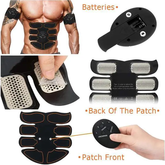Alt view image 4 of 7 - Rechargeable EMS Abs Trainer Arms Hips Muscle Stimulator Abdominal Training
