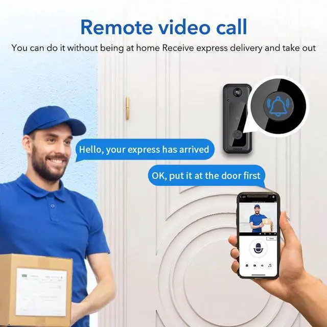 Alt view image 7 of 7 - WiFi Wireless Video Doorbell Smart Phone Door Ring Intercom Security Camera Bell