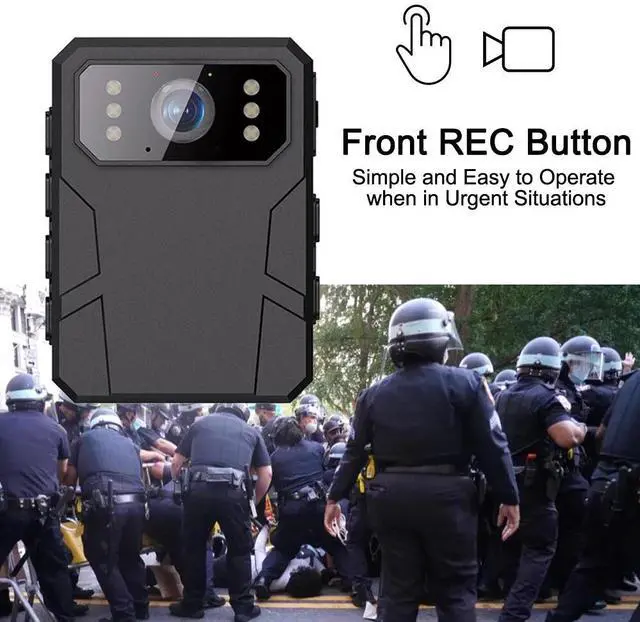 Alt view image 4 of 7 - 4K Mini Body Worn Camera Support 128GB Personal Security Recording IR Night Cam