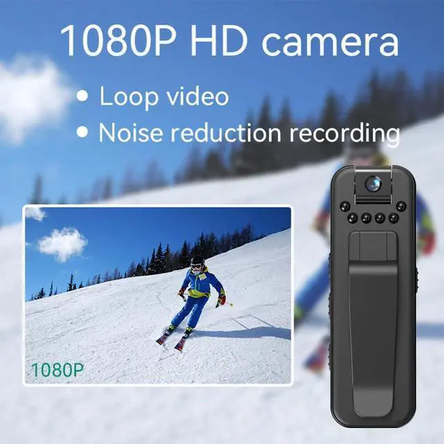Alt view image 4 of 7 - HD 1080P Mini Camera Clip on Body Small Sports DV Law Enforcement Recorder Cam