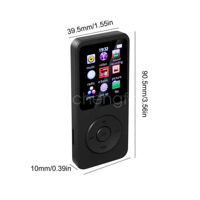 Alt view image 4 of 5 - Support 128GB Bluetooth MP4/MP3 Lossless Music Player FM Radio Recorder Sport