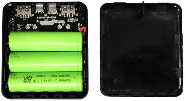 Alt view image 7 of 7 - Portable 3 Slot 18650 Battery Case Power Bank DIY Tool 2 USB Port Charger Box