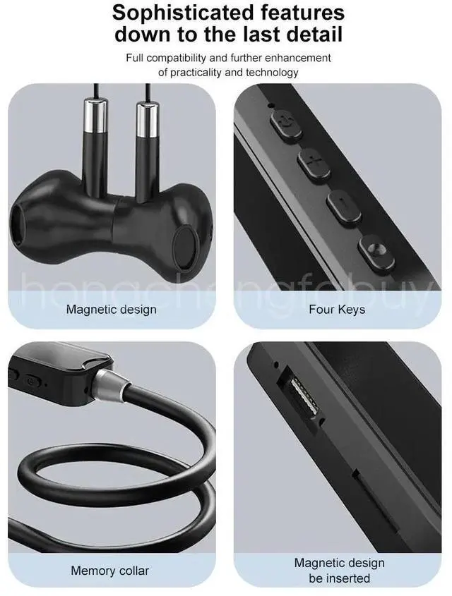 Alt view image 3 of 7 - Wireless Bluetooth Headphones Neckband Stereo Earphones Headsets Mic Waterproof