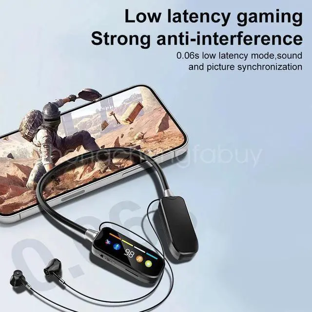 Alt view image 7 of 7 - Wireless Bluetooth Headphones Neckband Stereo Earphones Headsets Mic Waterproof