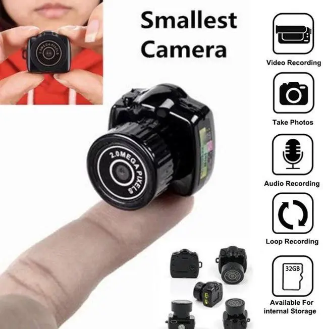 Alt view image 4 of 7 - HD Super Mini Camera 640*480P Small Camcorder Sports Video Recorder Kids Gift A