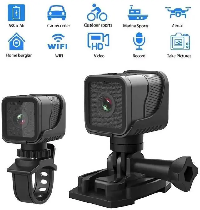 Alt view image 2 of 7 - Action Sports Camera with WiFi Car Bike Motorcycle Cam Video Recorder HD 1080P