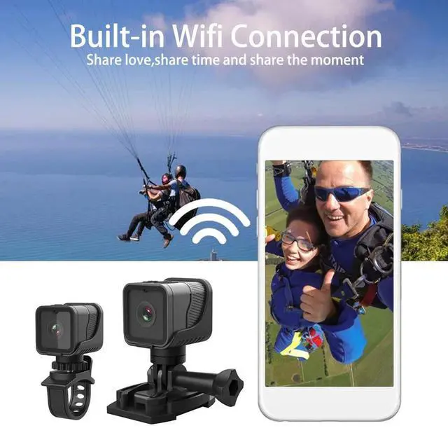 Alt view image 3 of 7 - Action Sports Camera with WiFi Car Bike Motorcycle Cam Video Recorder HD 1080P