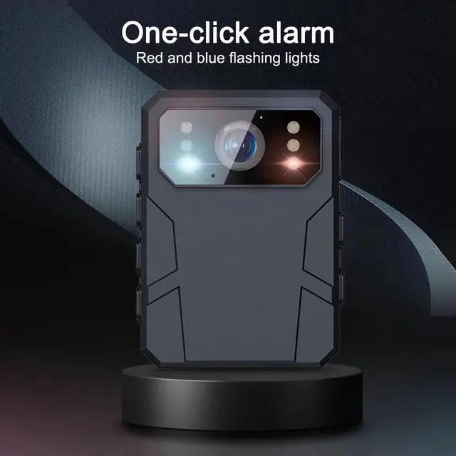 Alt view image 5 of 7 - Support 128GB Police Body Worn Camera Security 4K 2K Night Vision Audio Recorder