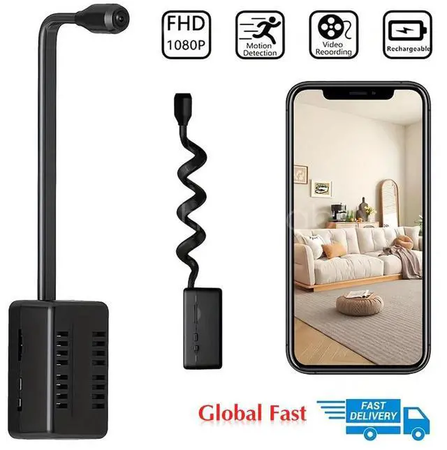 Alt view image 3 of 7 - Wireless WiFi Mini Camera 1080P Security Cam Motion Sensor with 2100mAh Battery