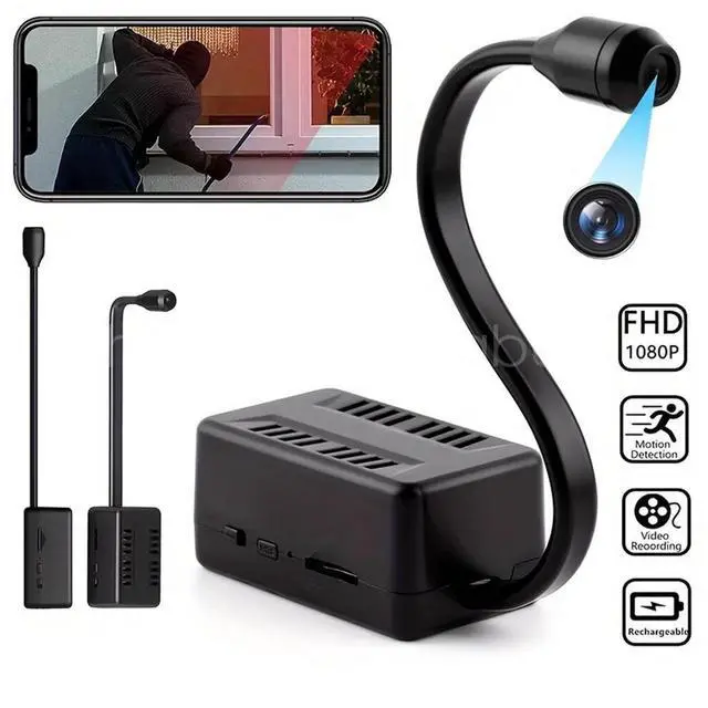 Alt view image 2 of 7 - Wireless WiFi Mini Camera 1080P Security Cam Motion Sensor with 2100mAh Battery