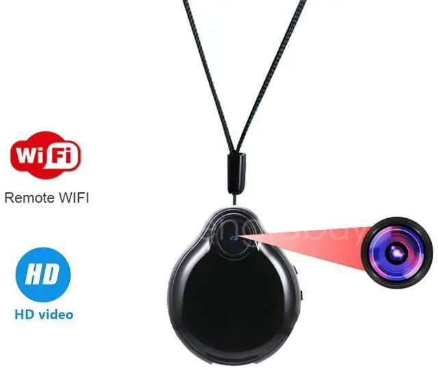 Alt view image 2 of 7 - Mini Necklace Camera 1080p Video Audio Voice Recording Wearable Small Recorder