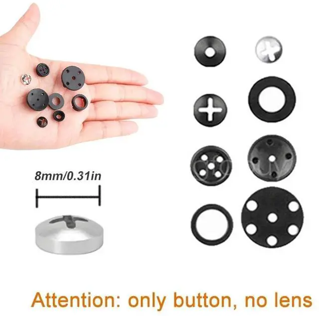 Alt view image 3 of 7 - 8pcs Mini Button DIY Pinhole Camera Lens Cover Suitable for Standard 8x8mm Lens