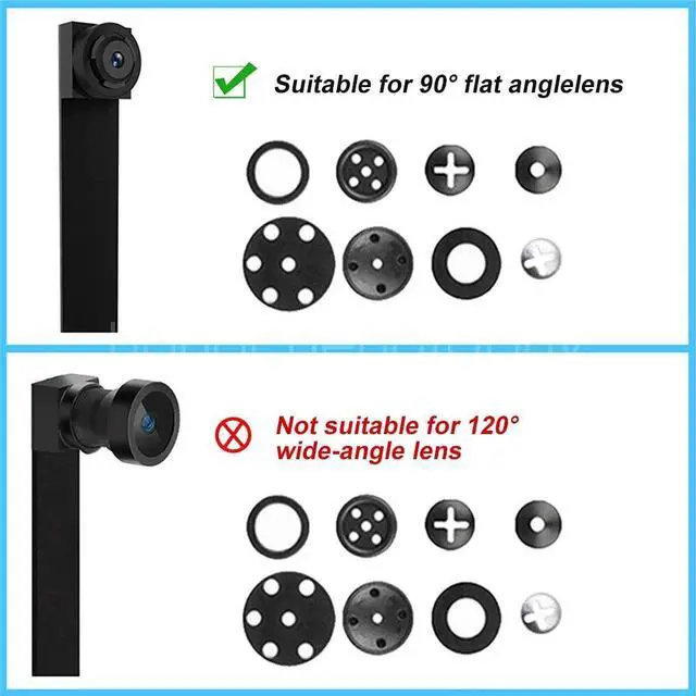 Alt view image 6 of 7 - 8pcs Mini Button DIY Pinhole Camera Lens Cover Suitable for Standard 8x8mm Lens