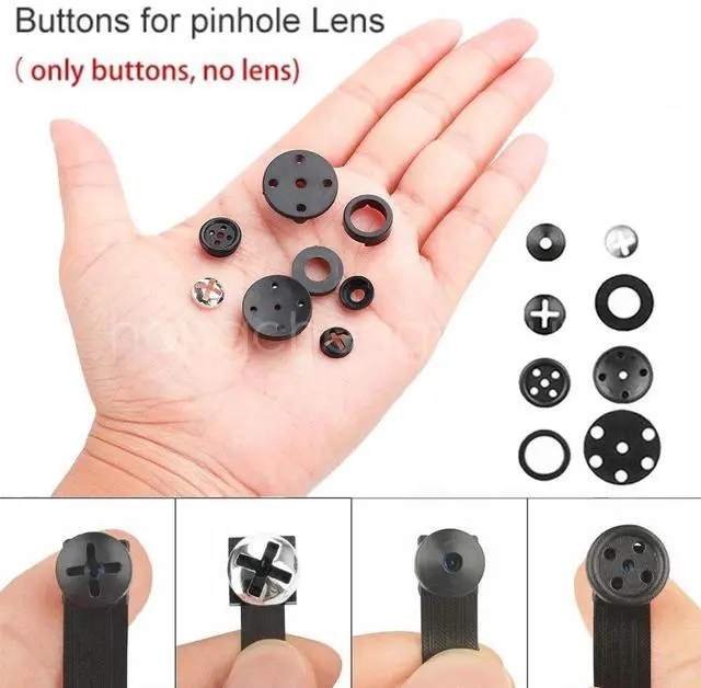 Alt view image 2 of 7 - 8pcs Mini Button DIY Pinhole Camera Lens Cover Suitable for Standard 8x8mm Lens