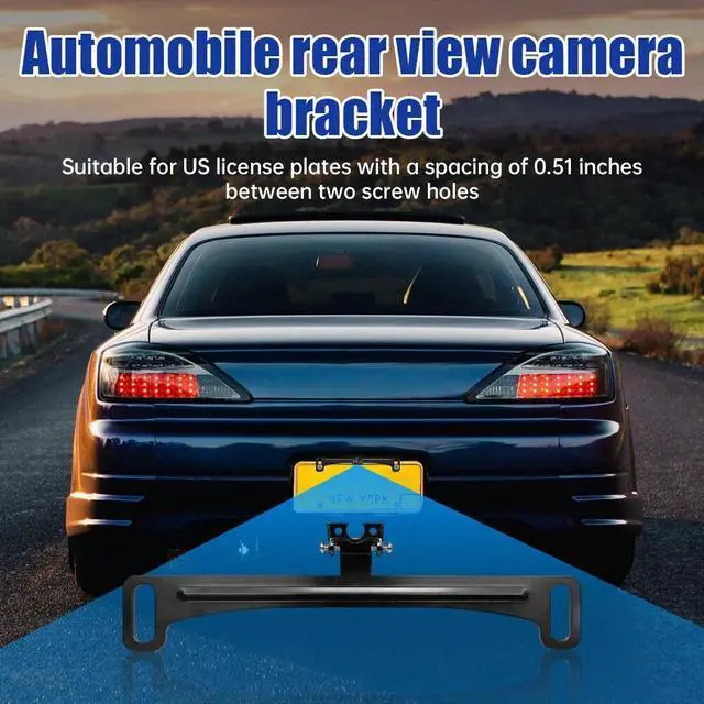 Main image of Reverse Rear Camera License Plate Bracket for Backup View Camera Installation US