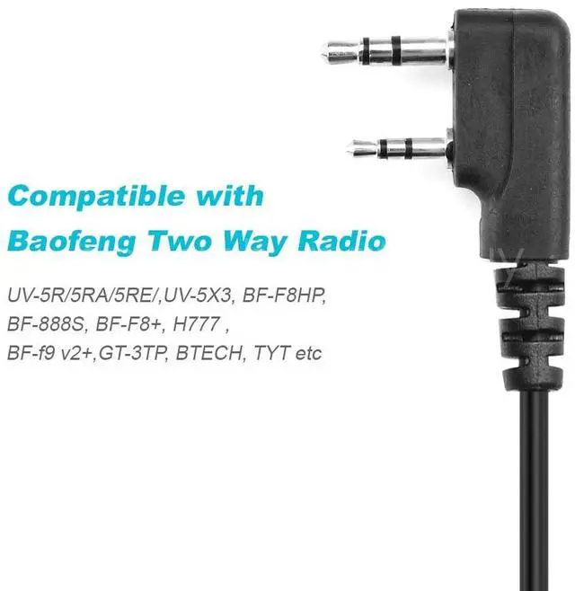 Alt view image 4 of 6 - Handheld Speaker Microphone Shoulder Mic For Baofeng UV-5R BF-888S Walkie-talkie