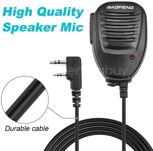 Alt view image 3 of 6 - Handheld Speaker Microphone Shoulder Mic For Baofeng UV-5R BF-888S Walkie-talkie