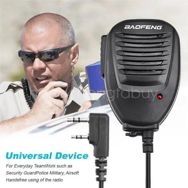 Alt view image 2 of 6 - Handheld Speaker Microphone Shoulder Mic For Baofeng UV-5R BF-888S Walkie-talkie