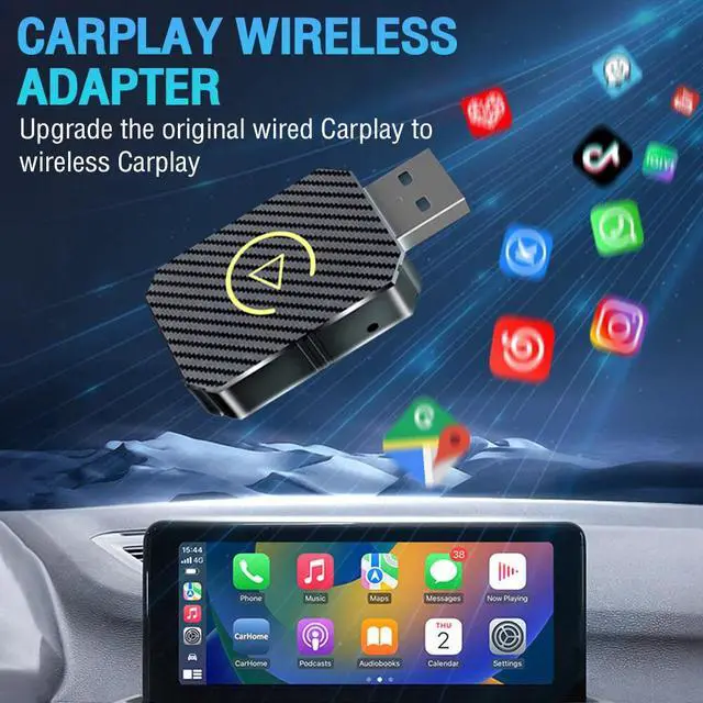 Alt view image 4 of 7 - Wired to Wireless Carplay Android Auto Adapter WiFi BT Connect Mini USB Dongle