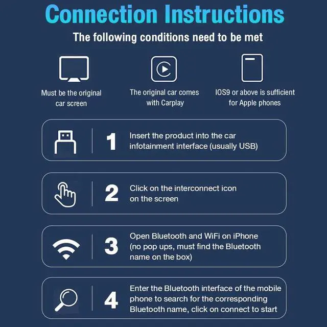 Alt view image 7 of 7 - Wired to Wireless Carplay Android Auto Adapter WiFi BT Connect Mini USB Dongle