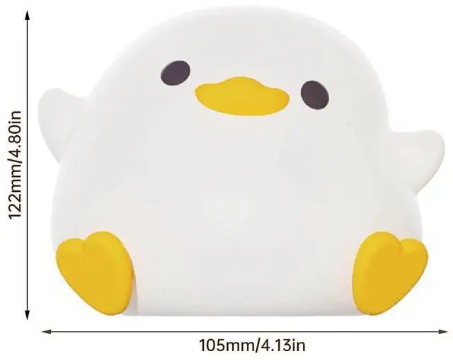Alt view image 7 of 7 - Cute LED Night Light Silicone Squeeze Bedside Table Lamp with Timer Kids Gift