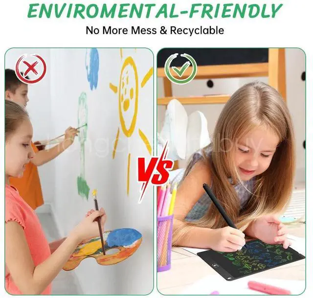 Alt view image 3 of 6 - 12" Digital LCD Writing Tablet Drawing Board Colorful Handwriting Pad for Kids