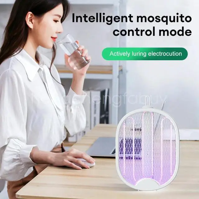 Alt view image 4 of 7 - 4 in 1 Electronic Mosquito Fly Bug Swatter Insect Killer Zapper Light Trap Lamp