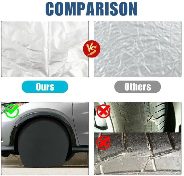 Alt view image 3 of 7 - 4PCS 30-32'' Waterproof Tire Covers Wheel&Tyre RV Trailer Camper Sun Protector