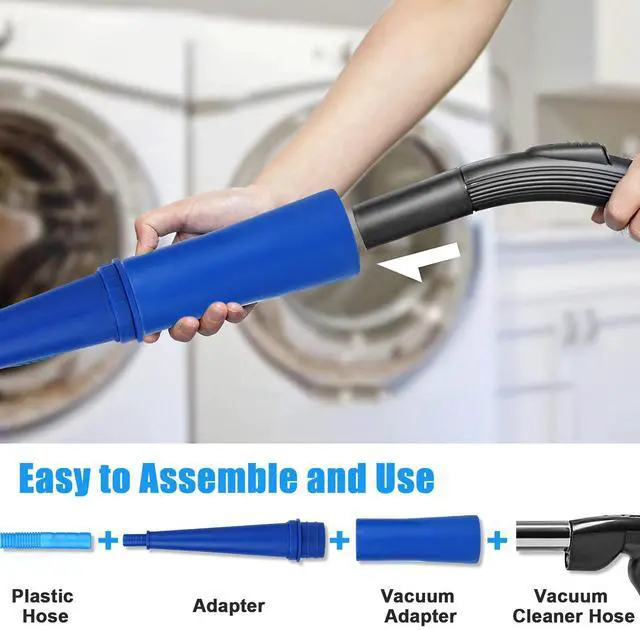 Alt view image 3 of 7 - Dryer Vent Lint Power Remover Vacuum Hose Attachment Cleaner Kit for Washer Duct