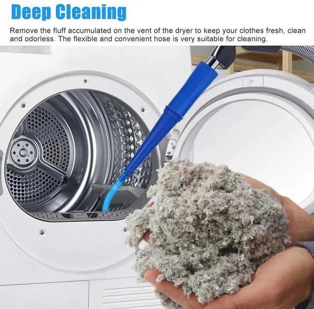 Alt view image 2 of 7 - Dryer Vent Lint Power Remover Vacuum Hose Attachment Cleaner Kit for Washer Duct