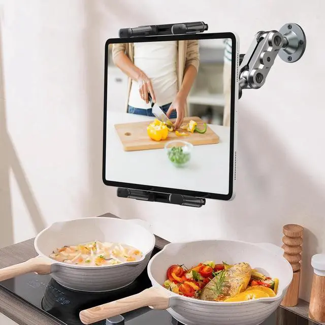 Alt view image 7 of 7 - Tablet Mount for Truck Heavy Duty Drill Base Phone Holder for Car Dashboard Wall