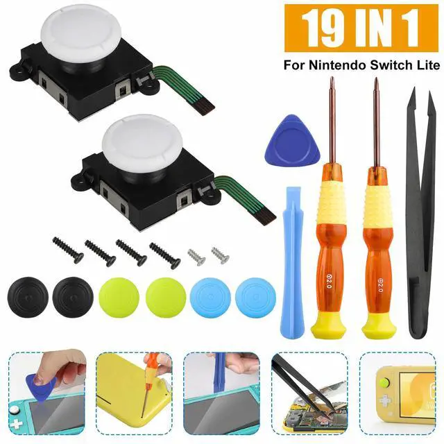 Main image of For Nintendo Switch Lite 19in1 Analog Joystick Replacement Repair Tool Kit Set